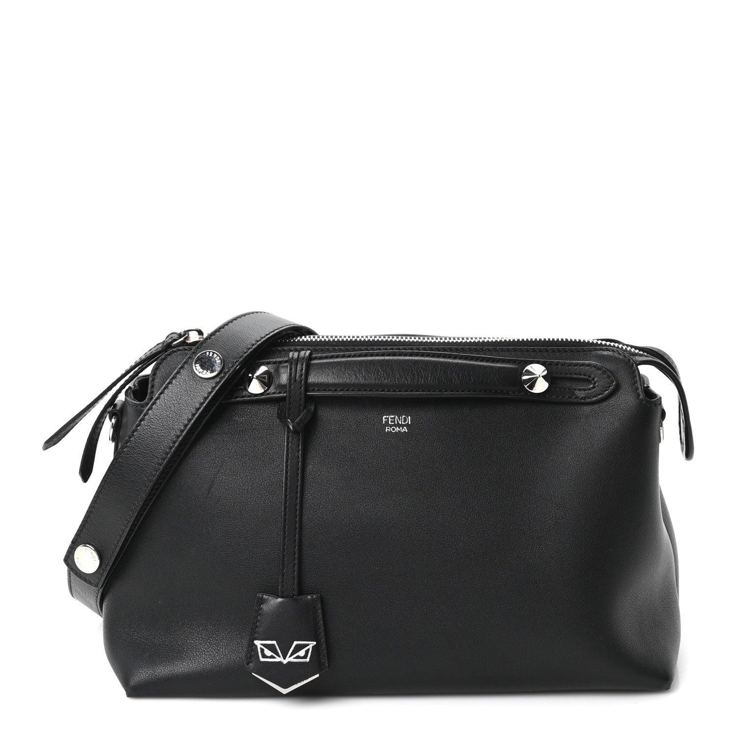 Fendi Vitello Dolce Medium By The Way Boston Bag Black 1 of 10