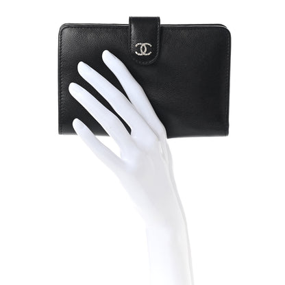 Chanel Caviar CC Zipped Pocket Wallet Black 2 of 10