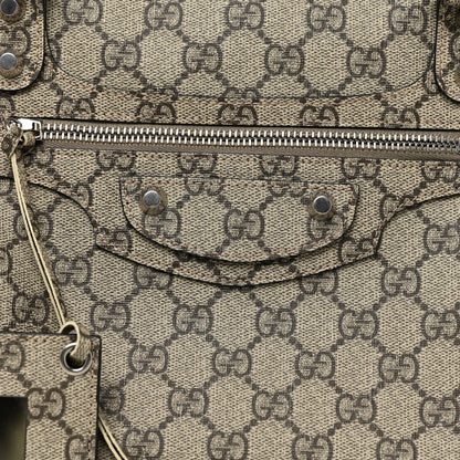 Balenciaga X GUCCI GG Supreme Monogram Neo Classic Silver Hardware City Beige Ebony 9 of 12