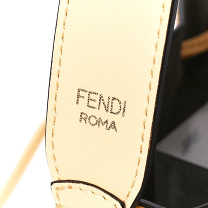 Fendi Vitello Liberty F is Fendi Bi-Color FF 1974 Embossed Mini Mon Tresor Bucket Bag Savana Lollypop 9 of 13