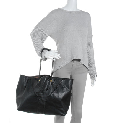 Saint Laurent Leather Large Neo Reversible Tote Black Bronze 2 of 7