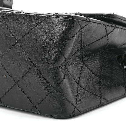 Chanel Aged Calfskin Quilted 2.55 Reissue Mini Flap So Black 10 of 10