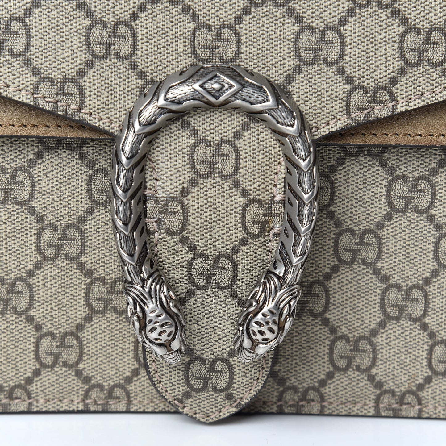 GG Supreme Monogram Small Dionysus Shoulder Bag Taupe