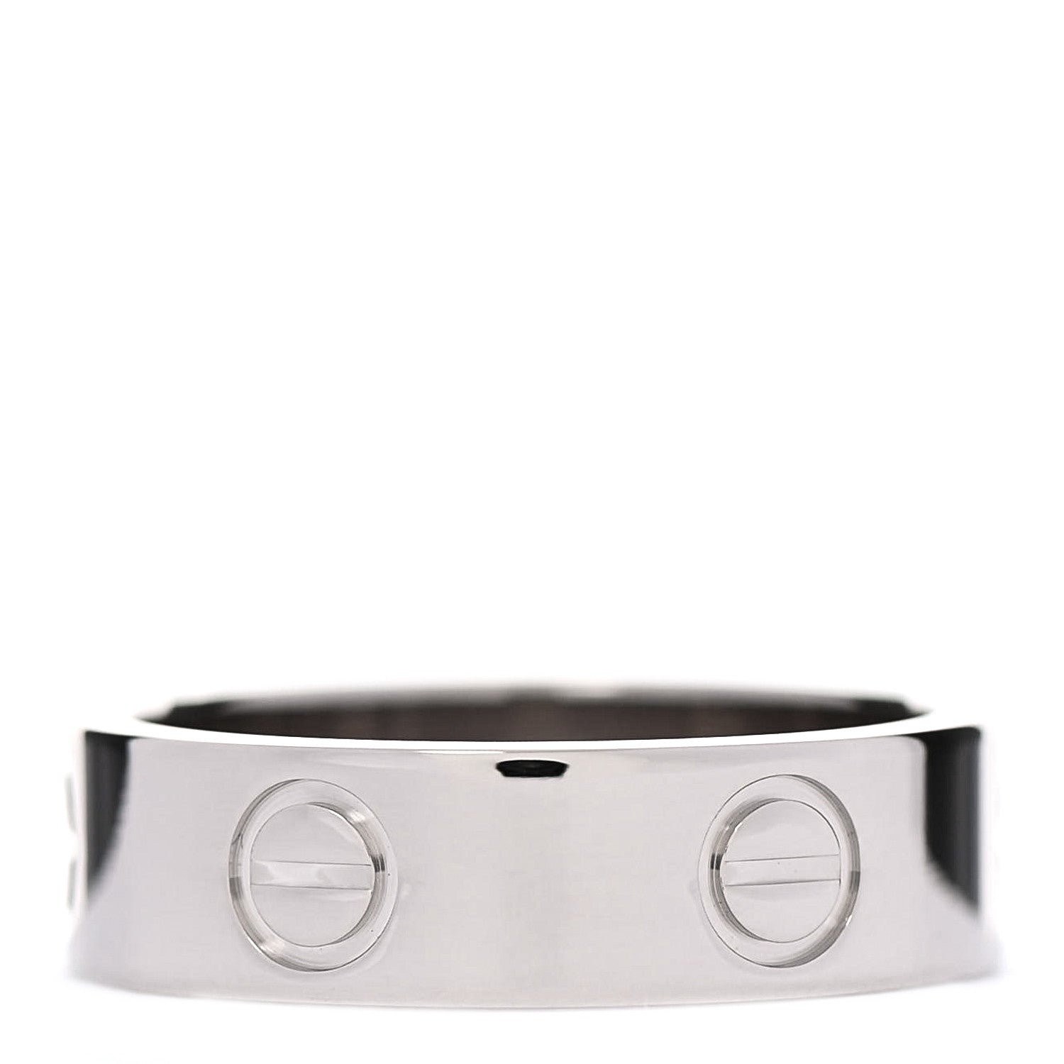 Cartier 18K White Gold 5.5mm LOVE Ring 53 6.25 3 of 5