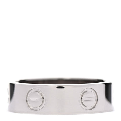 Cartier 18K White Gold 5.5mm LOVE Ring 53 6.25 3 of 5