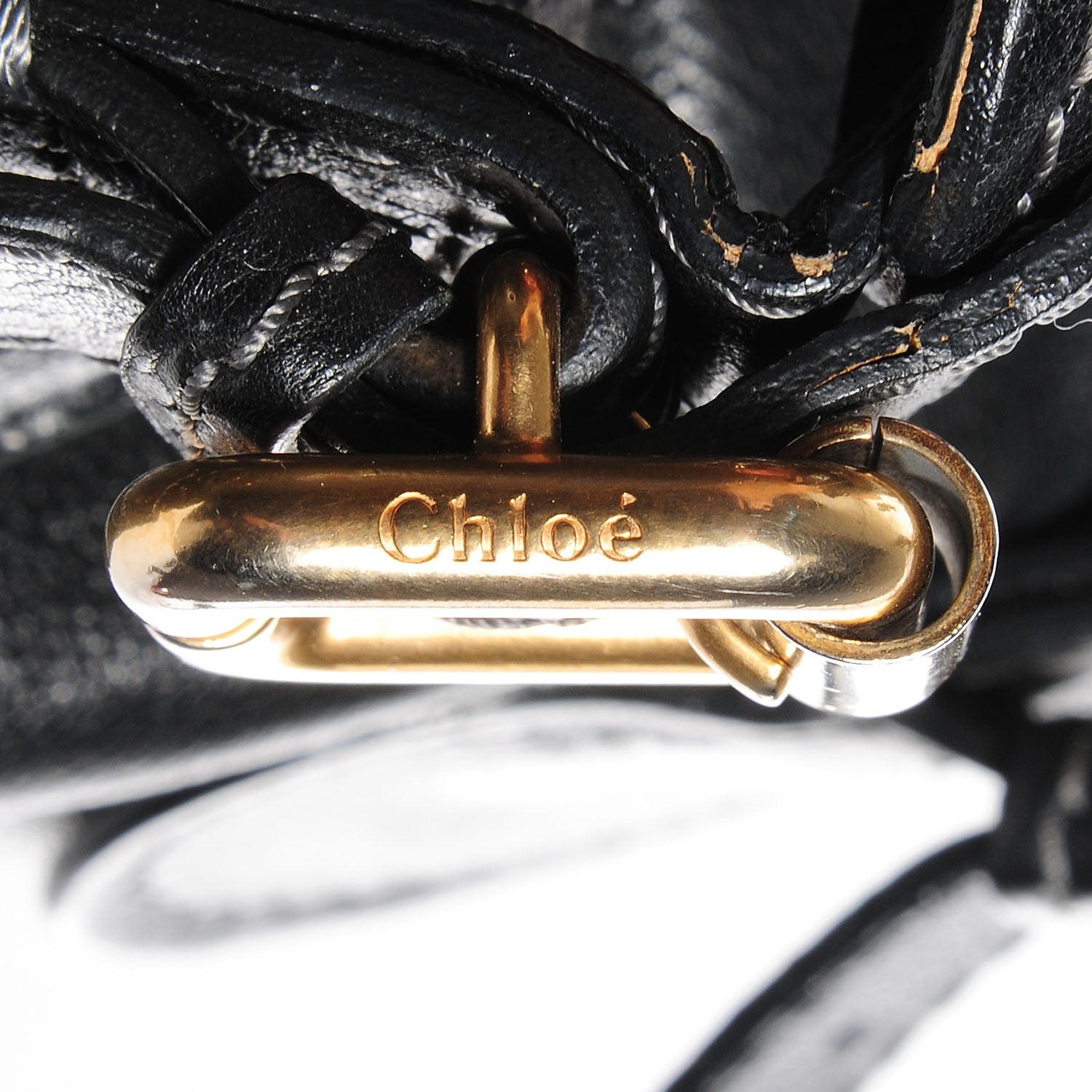 Chloe Leather Paddington Tote Black 9 of 10