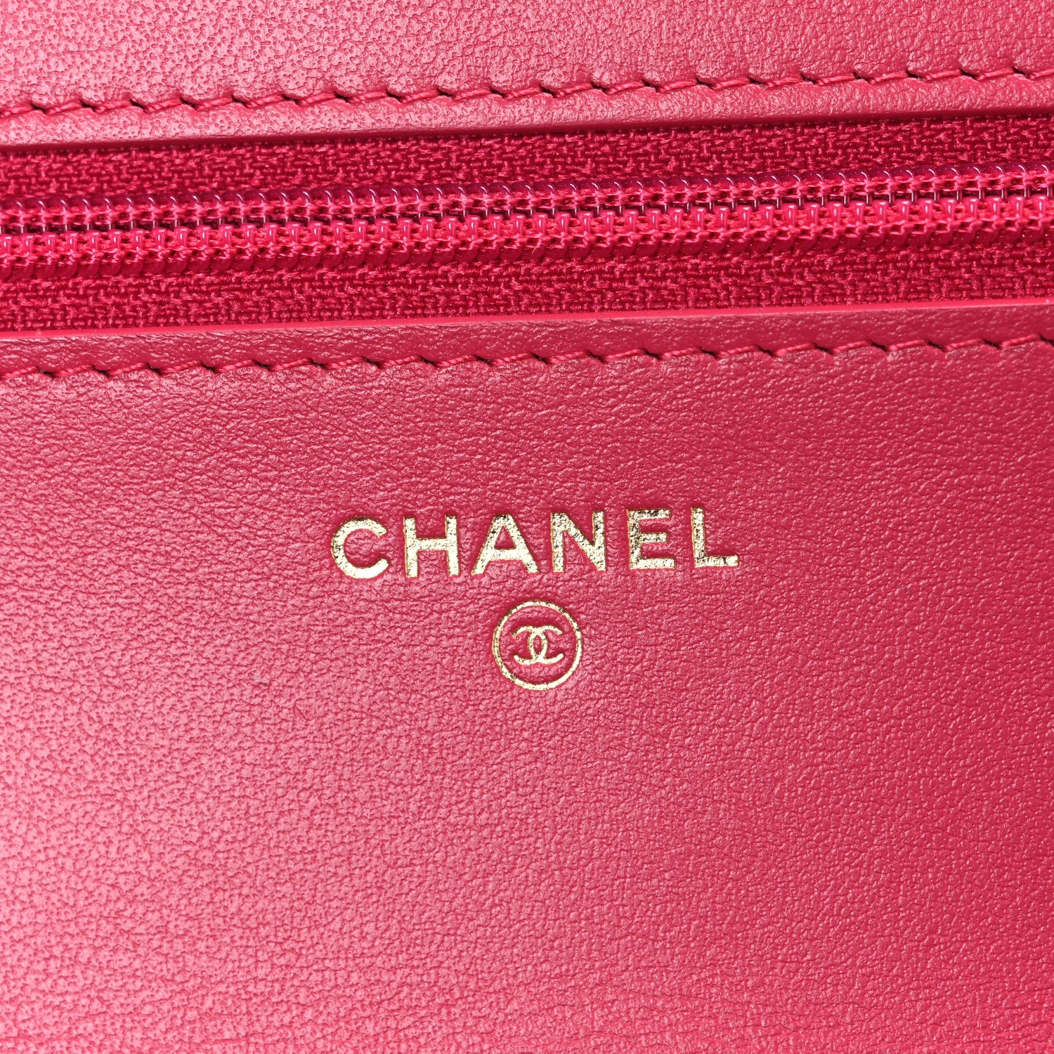 Chanel Shiny Goatskin Quilted Chanel 19 Wallet On Chain WOC Pink 6 of 11