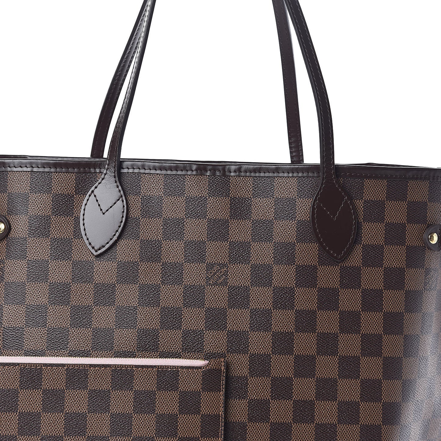 Damier Ebene Neo Neverfull MM Rose Ballerine