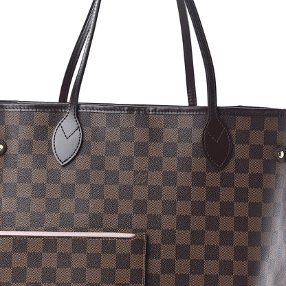 Louis Vuitton Damier Ebene Neo Neverfull MM Rose Ballerine 8 of 10