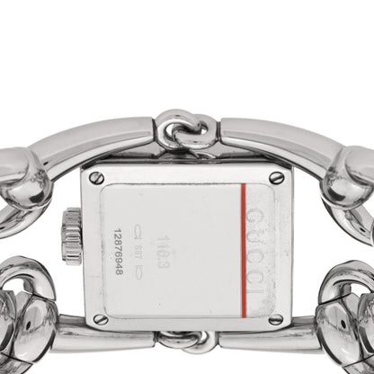 Gucci Stainless Steel Diamond Mother Of Pearl 25mm Signoria Quartz Watch 4 of 5