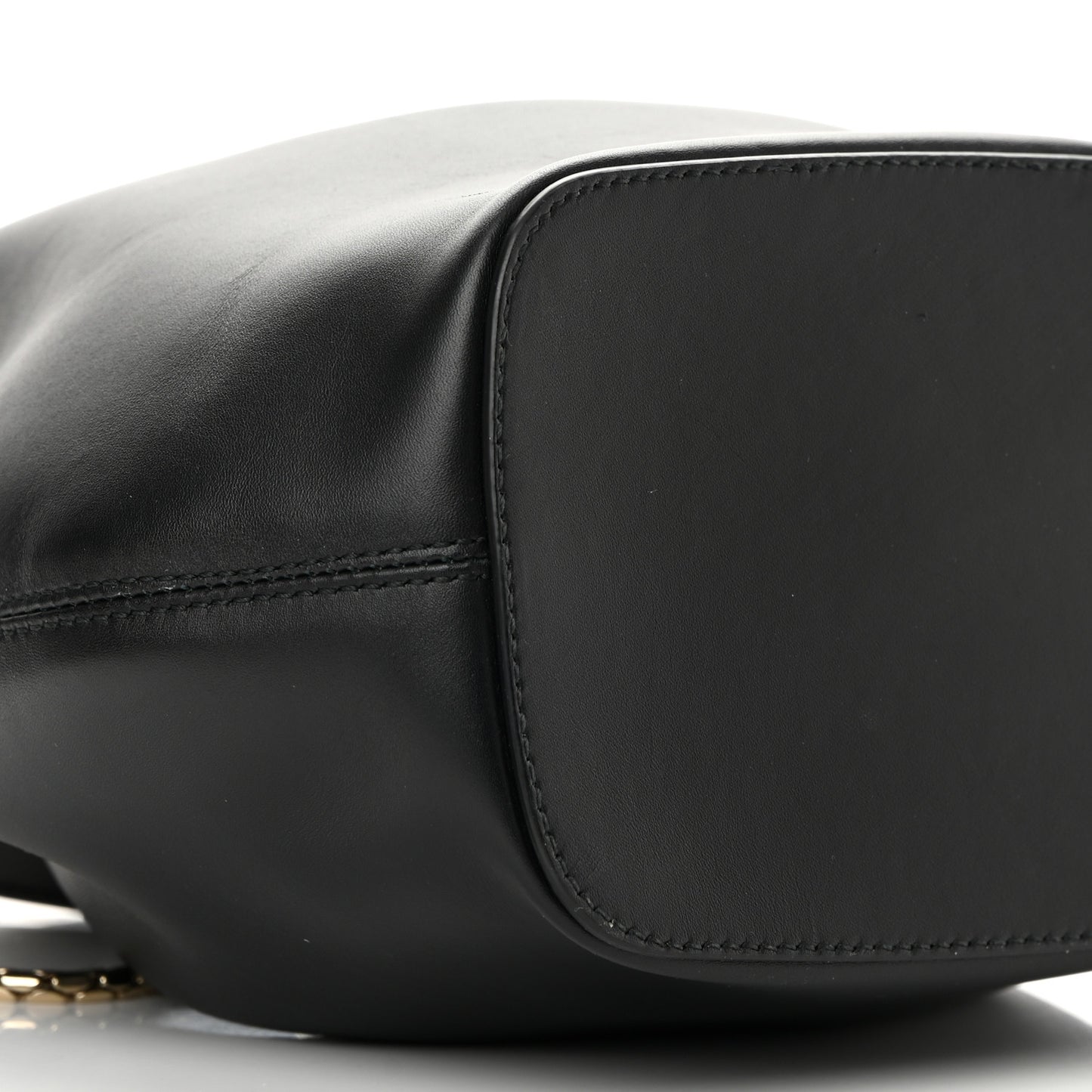 Calfskin Serpenti Forever Bucket Bag Black