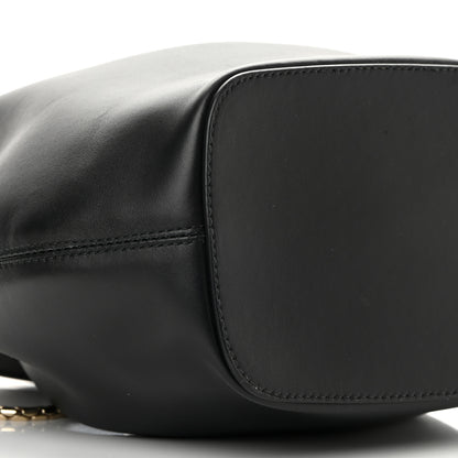 Bulgari Calfskin Serpenti Forever Bucket Bag Black 9 of 13