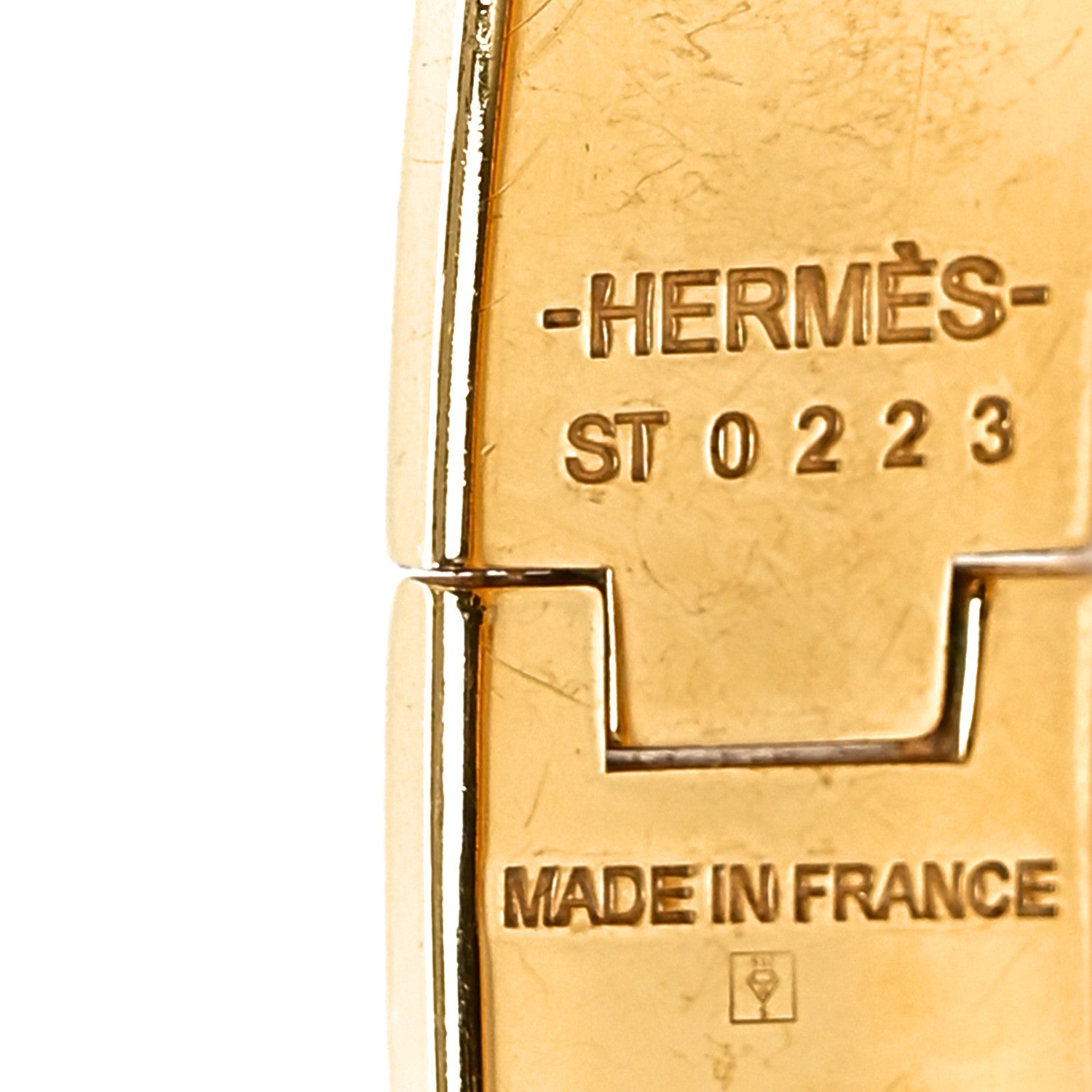 Hermes Enamel Narrow Clic Clac H Bracelet PM White 4 of 4