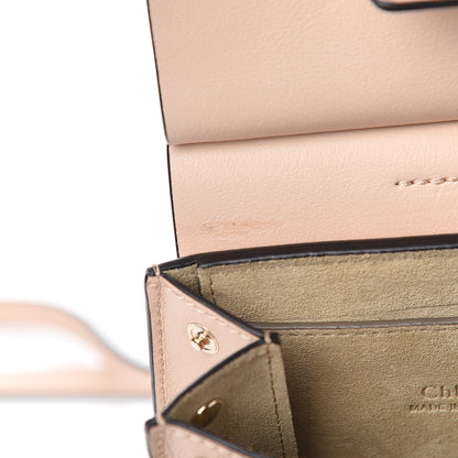 Chloe Suede Calfskin Mini Faye Bracelet Bag Cement Pink 6 of 9