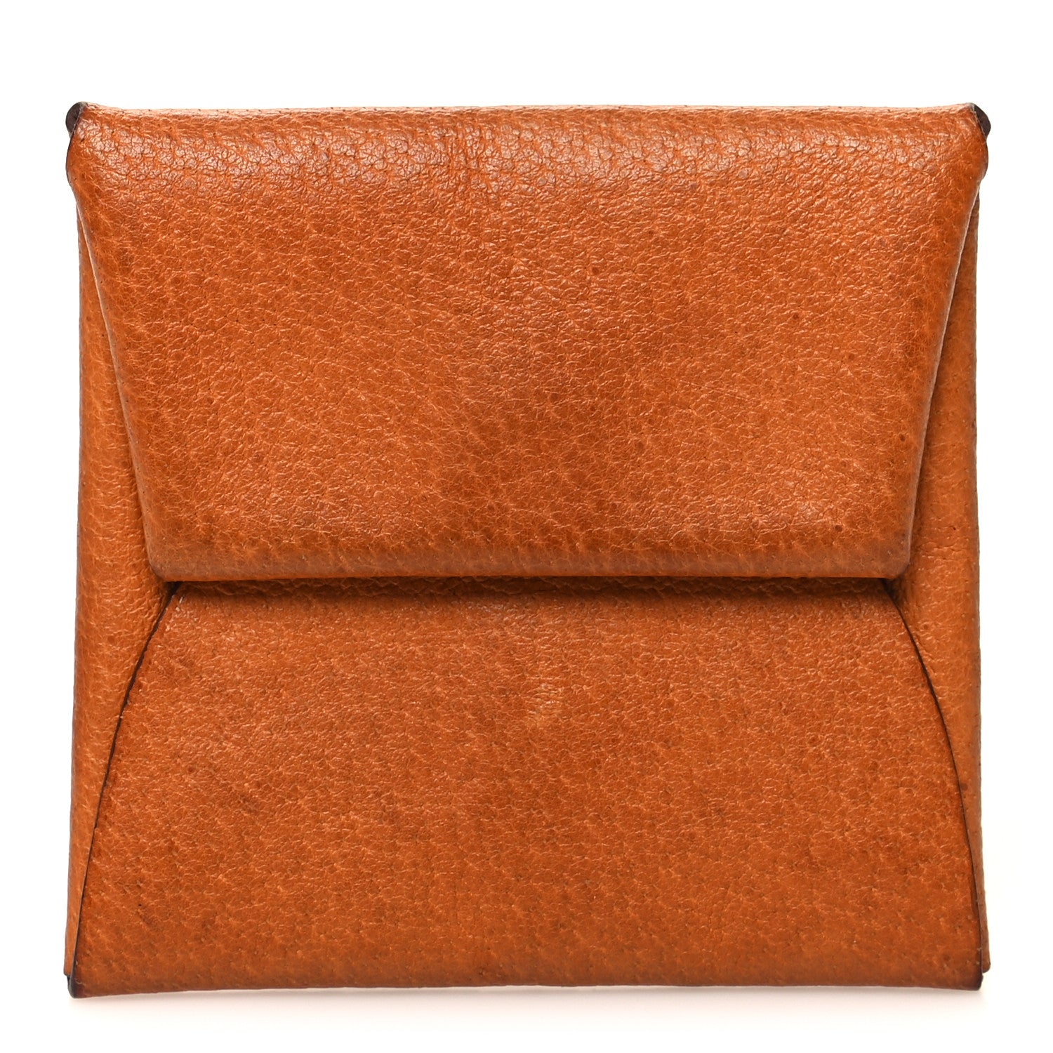 Hermes Peau Porc Bastia Coin Purse Toffee 1 of 11