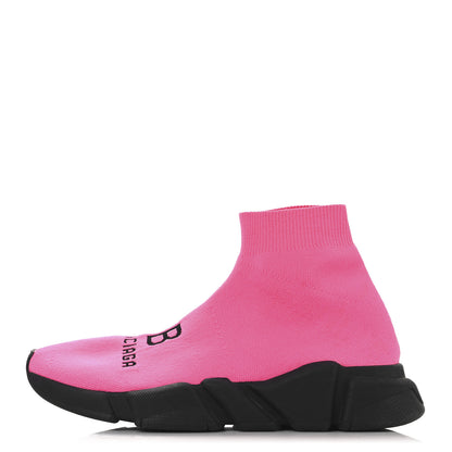 Balenciaga Technical 3D Recycled Knit Womens Speed 2.0 Sneakers 39 Pink 1 of 8
