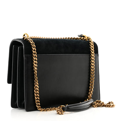 Saint Laurent Suede Calfskin Medium Monogram Sunset Black 3 of 10