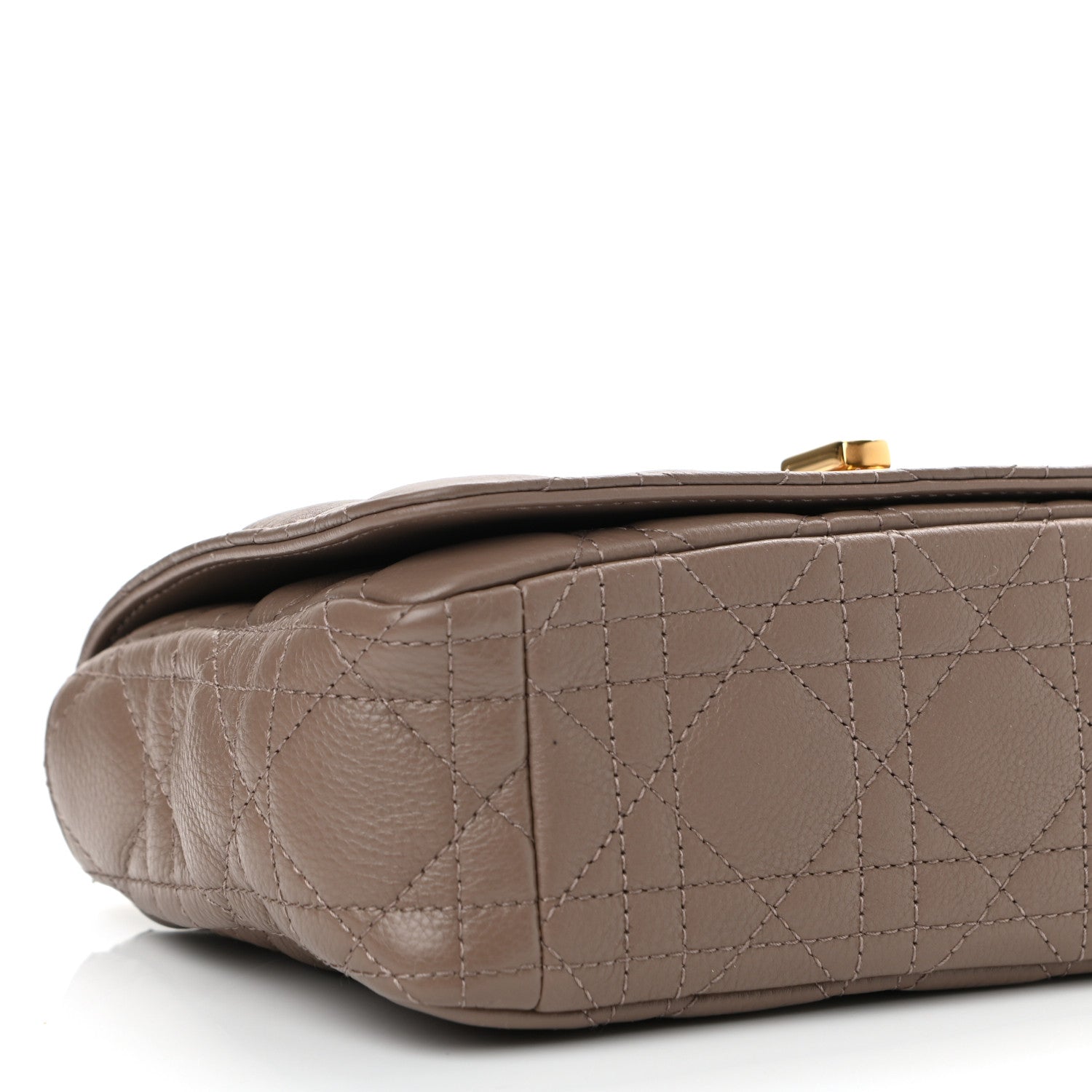 Christian Dior Calfskin Cannage Small Caro Bag Taupe 9 of 11