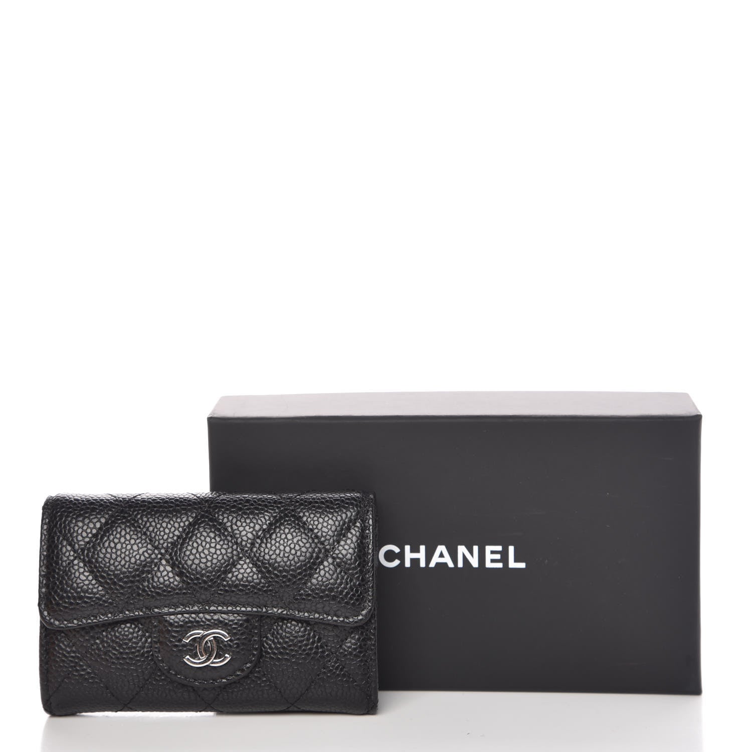 Chanel Caviar Quilted Flap Card Holder Black 11 of 11