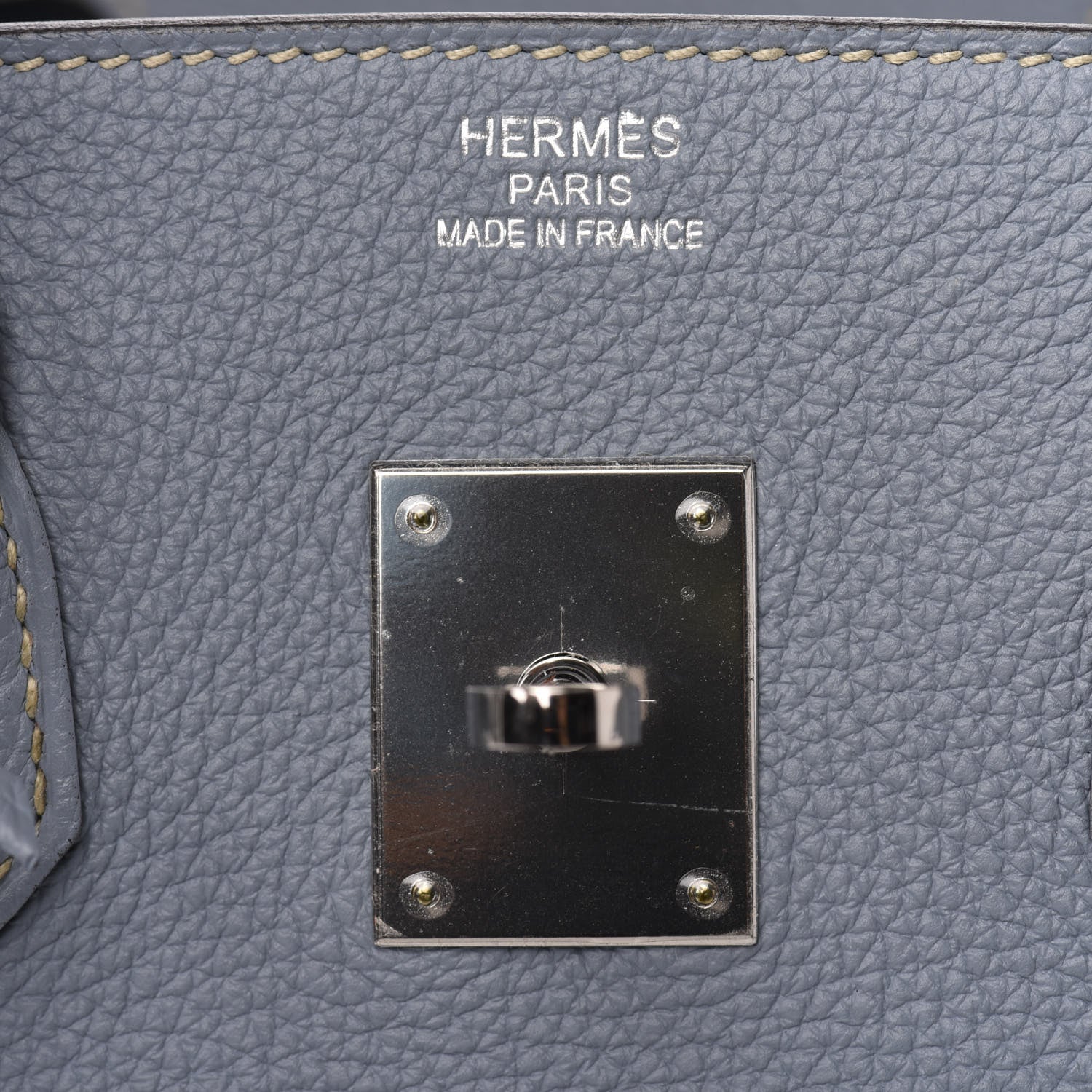Hermes Togo Birkin 35 Bleu Lin 23 of 33