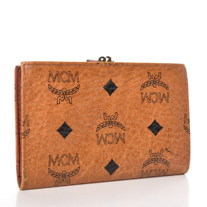 MCM Visetos French Wallet Cognac 3 of 12