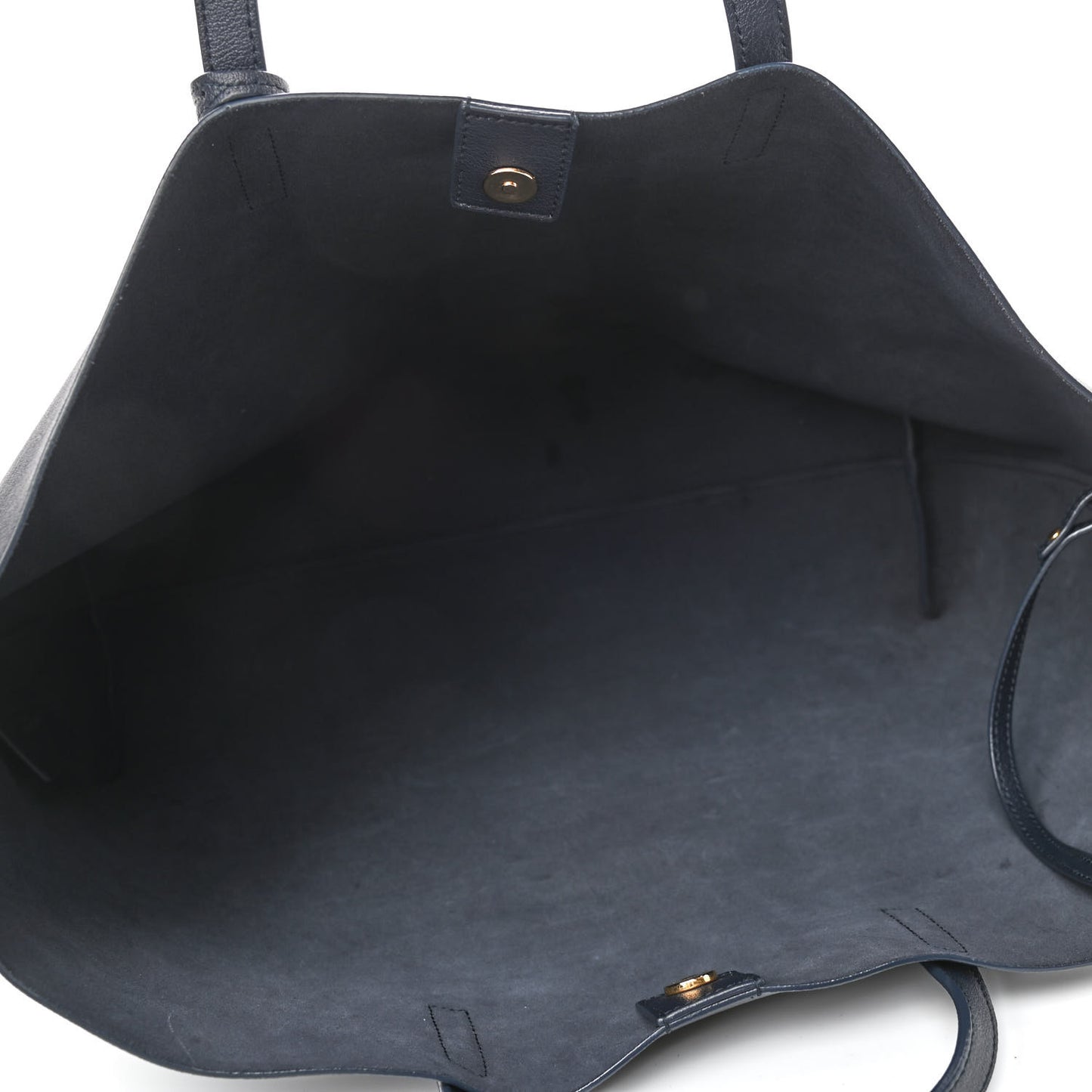 Calfskin Large Shopping Tote Deep Marine
