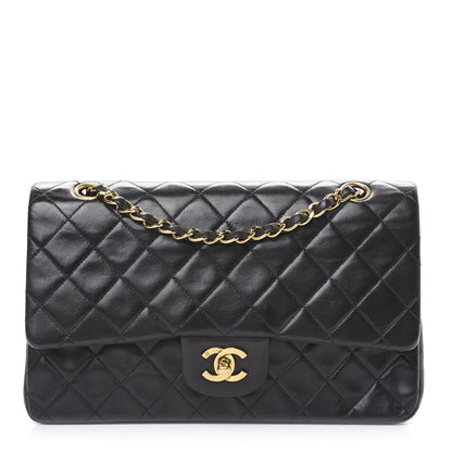 Chanel Lambskin Quilted Medium Double Flap Black 1 of 13