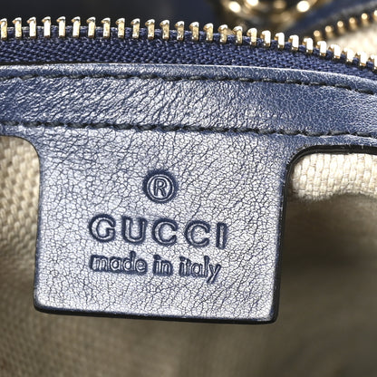 Gucci Vernice Naplack  Medium Soho Chain Shoulder Bag Uniform Blue 6 of 11