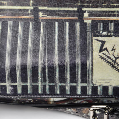 Proenza Schouler Calfskin PS1 Gotham Print Medium Satchel Fence Bike Ice 14 of 19