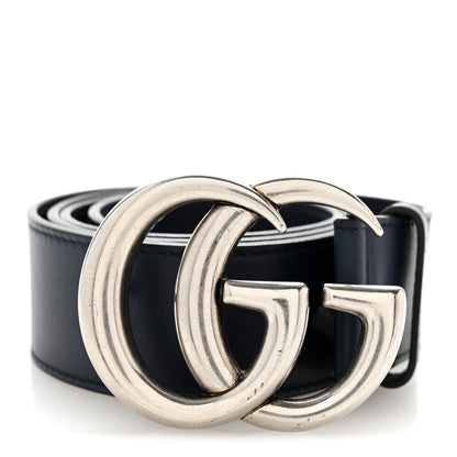 Gucci Moon Calfskin Nickel Double G 40mm Belt 85 34 Blue 8 of 8