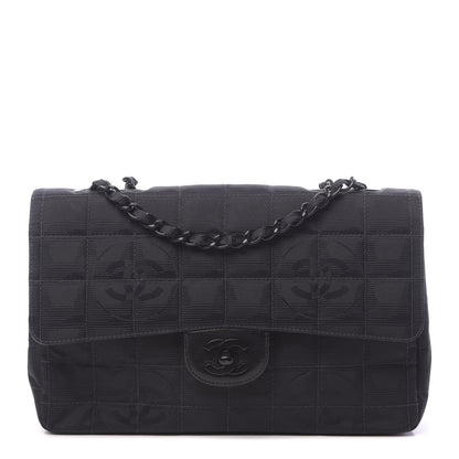 Chanel Nylon Medium Travel Flap Black 1 of 10