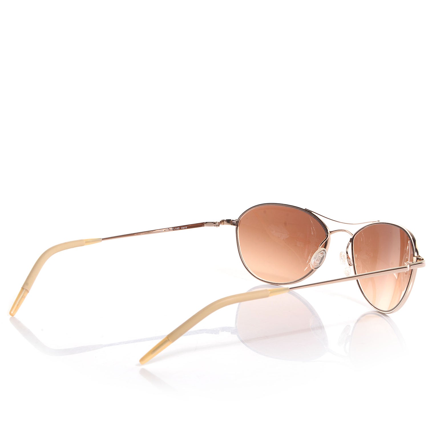 Oliver Peoples Aero Sunglasses Gold 2 of 4