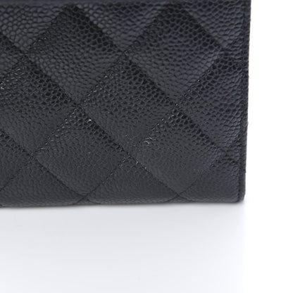 Chanel Caviar Quilted Large Flap Wallet Black 9 of 9