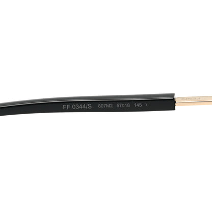 Fendi Acetate F Is Fendi FF Sunglasses FF 0344/S Black 6 of 6
