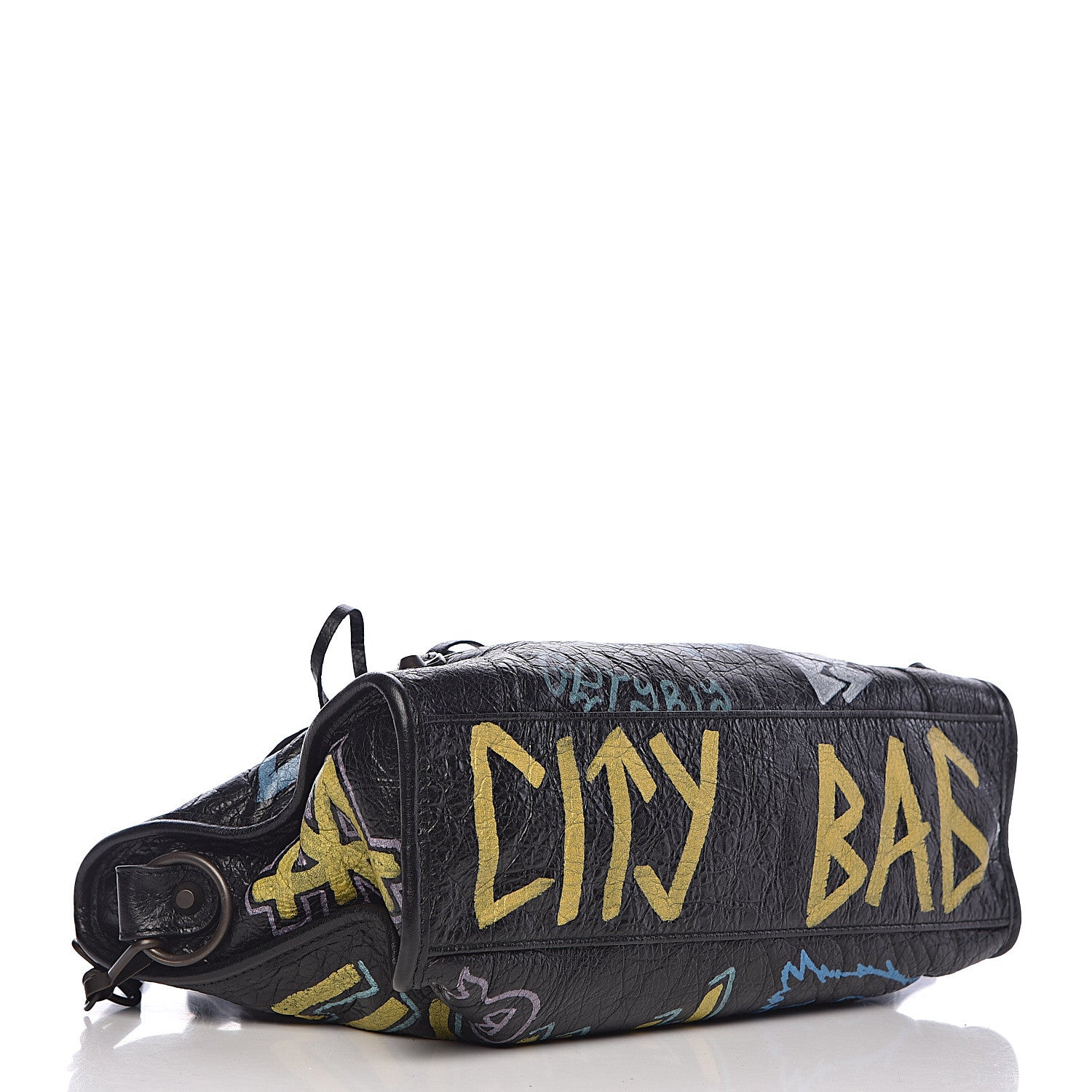 Balenciaga Agneau Graffiti All Over Classic Hardware S City Black Multicolor 4 of 10