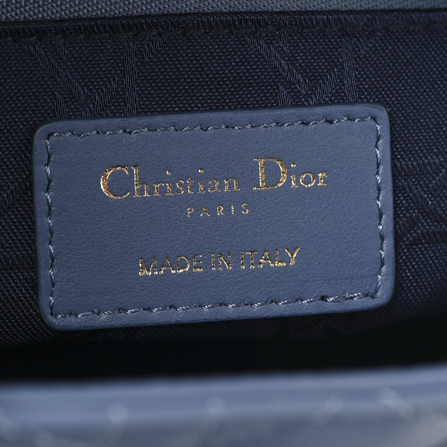 Christian Dior Lambskin Cannage Small My ABCDior Lady Dior Denim Blue 6 of 10