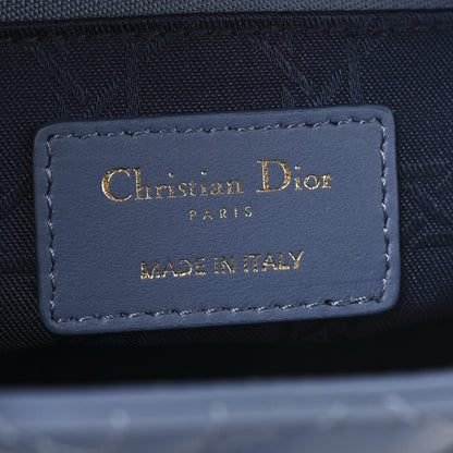Christian Dior Lambskin Cannage Small My ABCDior Lady Dior Denim Blue 6 of 10