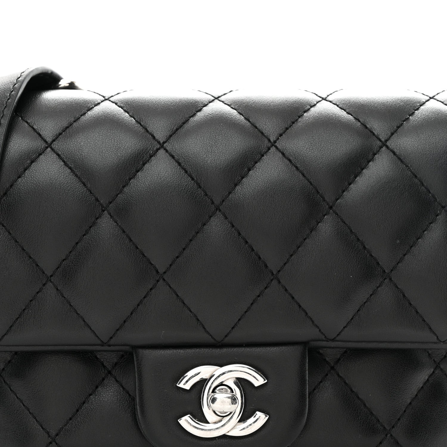 Chanel Calfskin Quilted CC Uniform Flap Belt Bag Black 9 of 11
