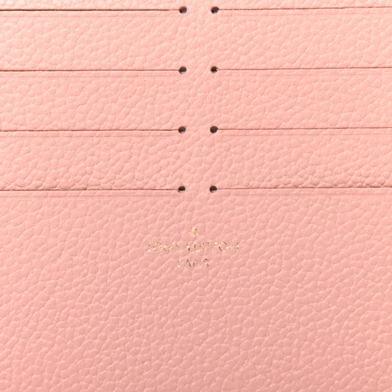 Louis Vuitton Calfskin Felicie Card Holder Insert Rose Poudre 6 of 6