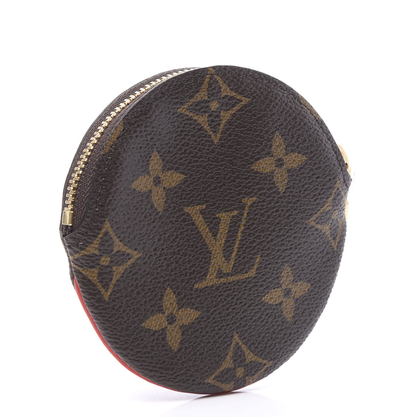 Monogram 2020 Christmas Animation Bumper Cars Round Coin Purse Coquelicot