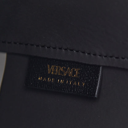 Versace Calfskin Virtus Tote Black 6 of 9