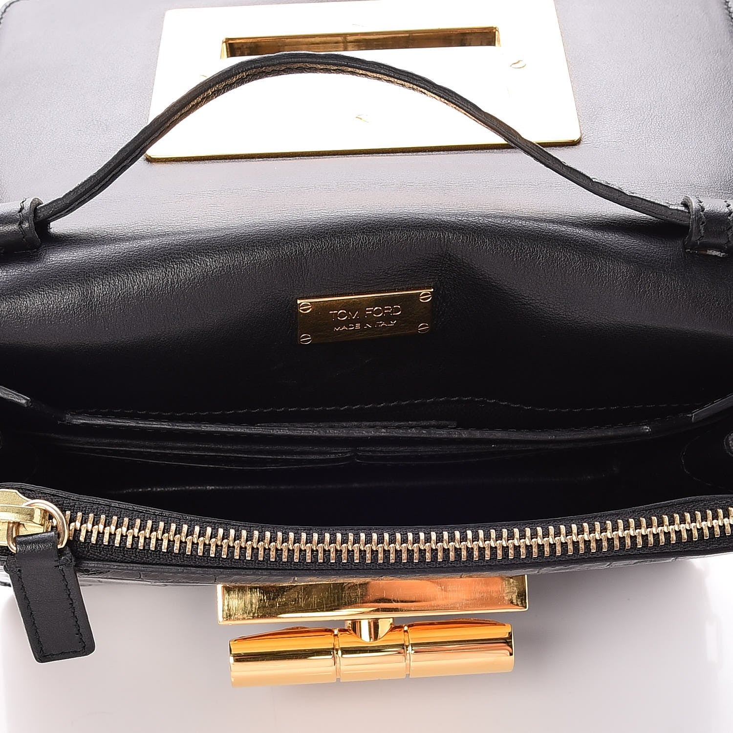 Tom Ford Alligator Natalia Chain Bag Black 5 of 8