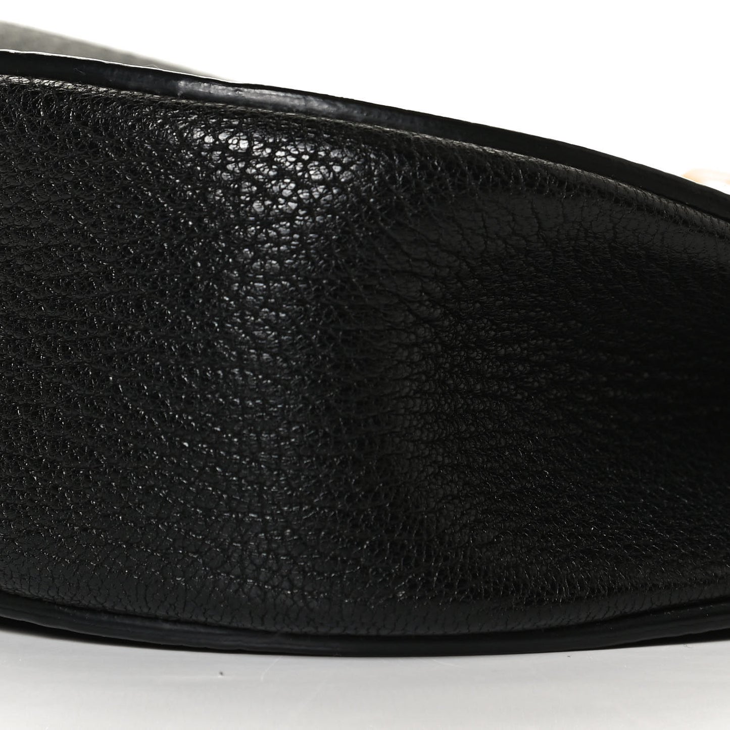 Grained Lambskin Drew Shoulder Bag Black