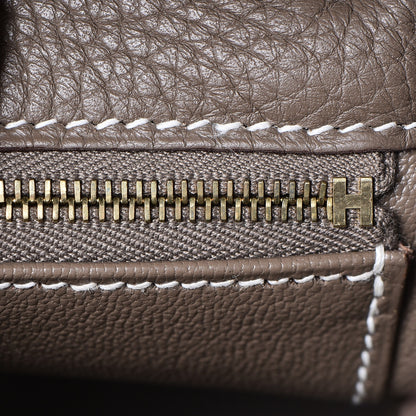 Hermes Taurillon Clemence Kelly Retourne 28 Etoupe 17 of 37