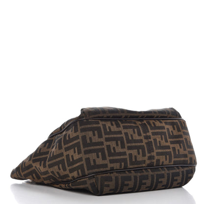 Fendi Zucca Small Chef Shopping Tote Tobacco Moro 4 of 13
