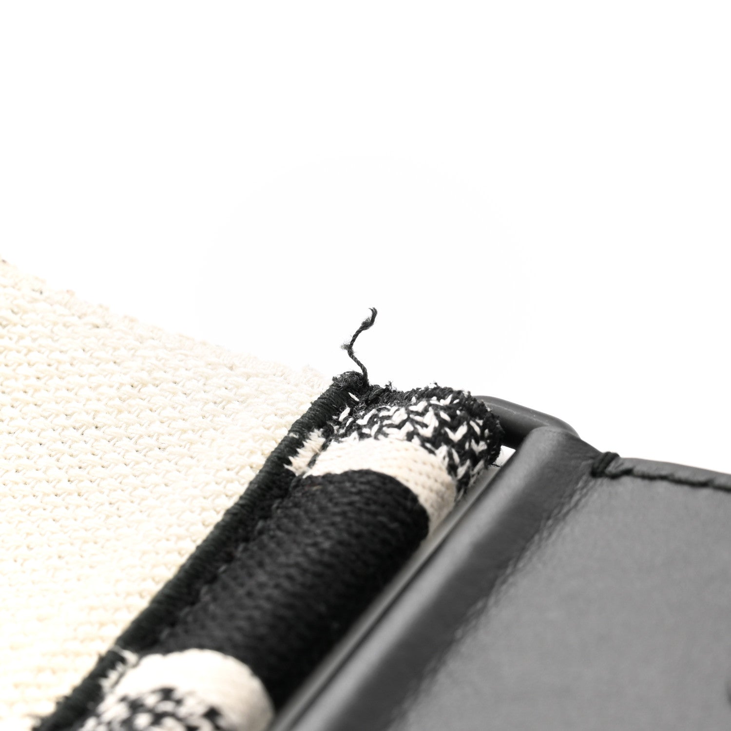 Christian Dior Canvas Embroidered Shoulder Strap Black Ultramatte 5 of 6
