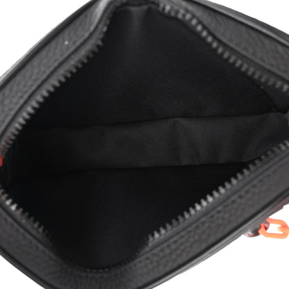 Louis Vuitton Taurillon Monogram Uniformes Solar Ray Soft Pochette Volga Belt Bag Black 5 of 9