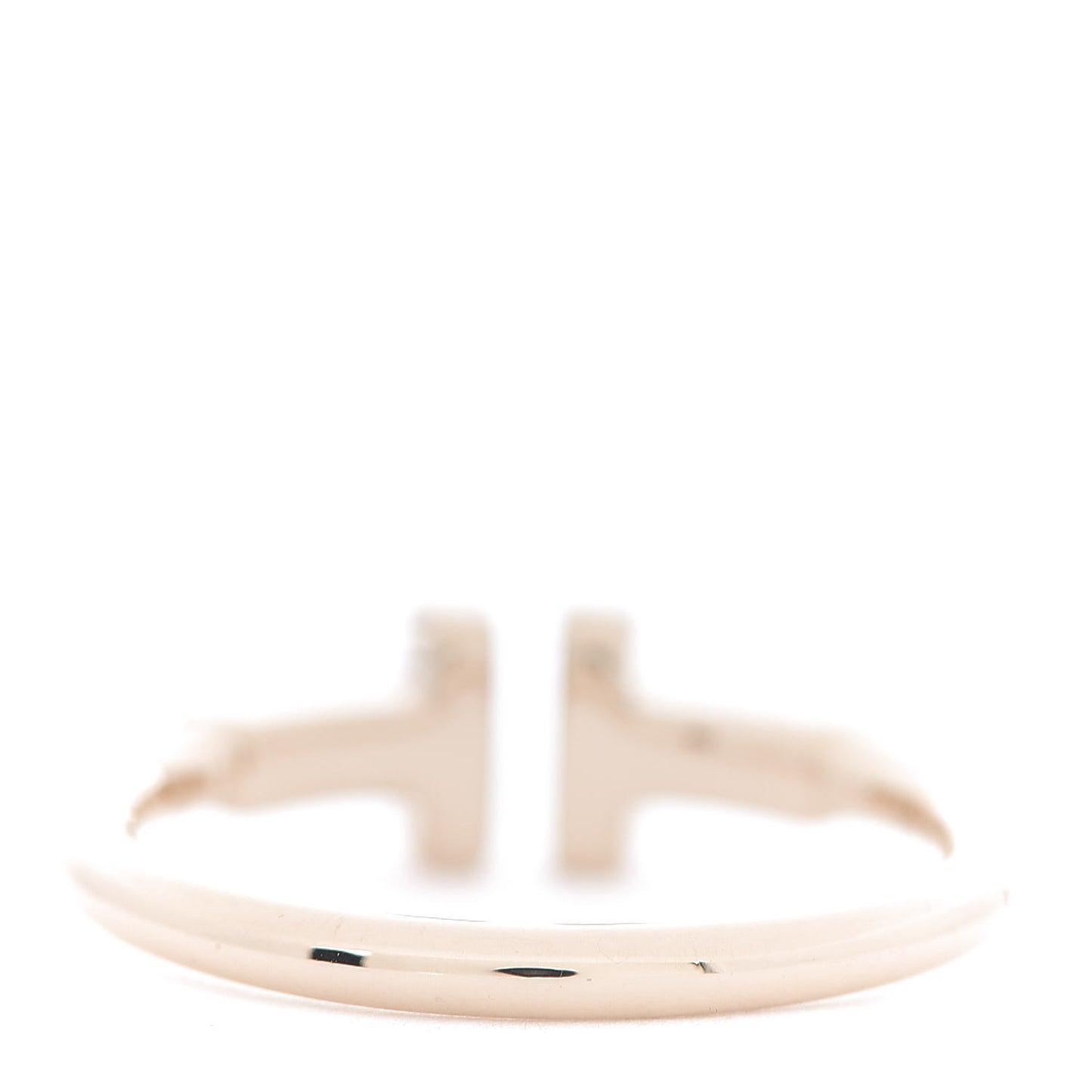 18K Rose Gold T Wire Ring 51 5.75
