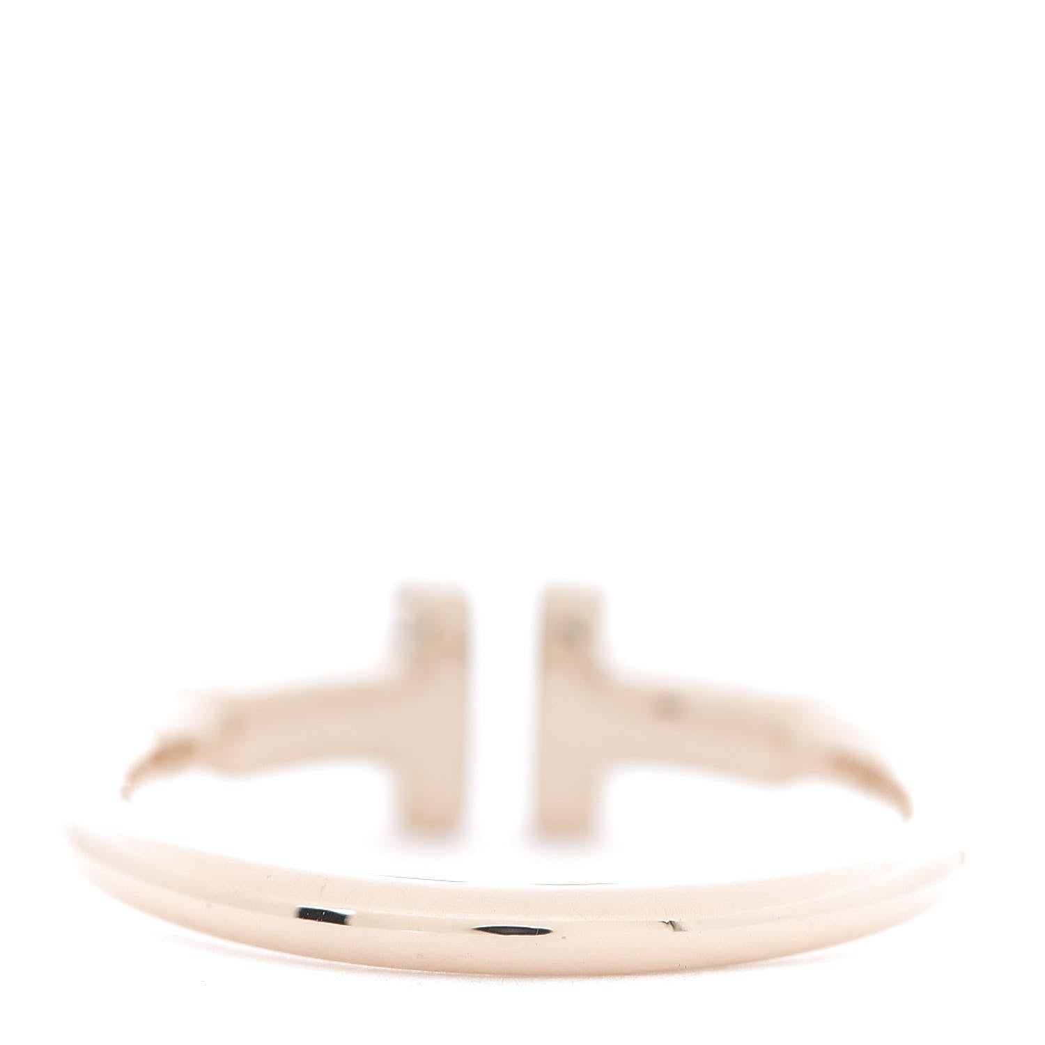Tiffany 18K Rose Gold T Wire Ring 51 5.75 3 of 5