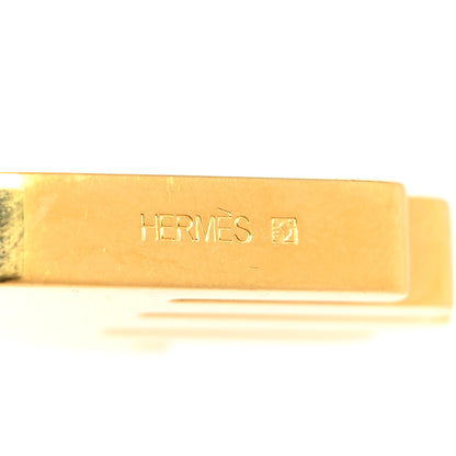 Hermes Gold Plated Annee De La Main Cadena Lock 4 of 5